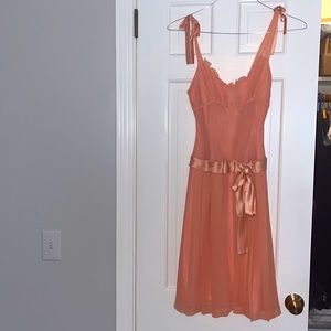 Light and airy, super cute peach dress by Laundry, size 4.